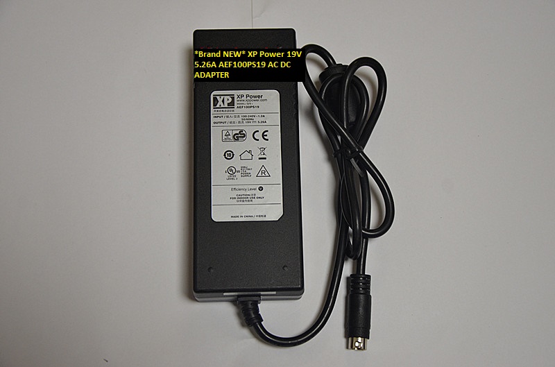 *Brand NEW* AC100-240V 4 pin XP Power AEF100PS19 19V 5.26A AC DC ADAPTER